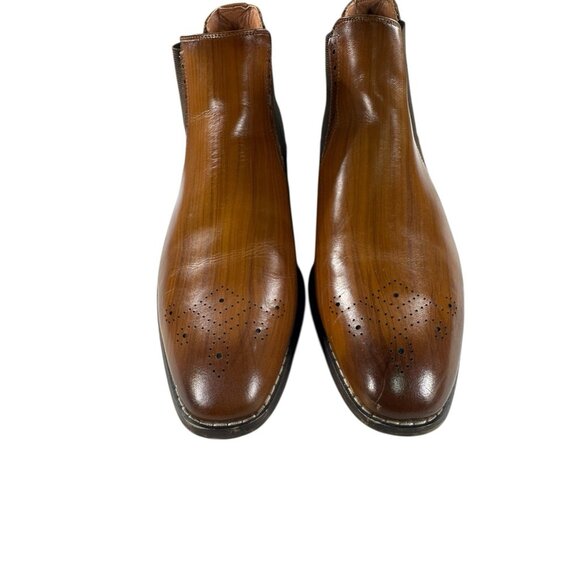 Giorgio Brutini Mens Size 10.5 M Brown Leather Slip On Chelsea Boots - Picture 2 of 8